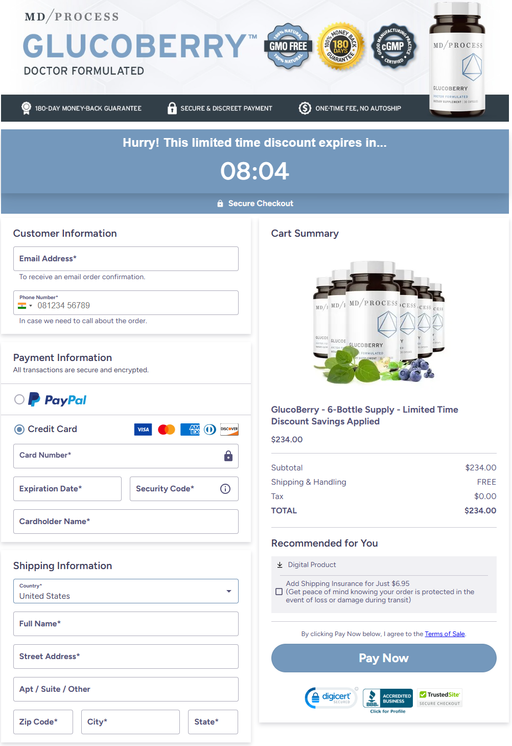 GlucoBerry-buy-best-order-page